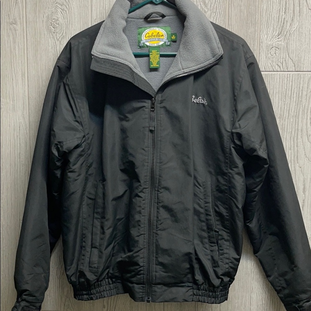 💥Cabela’s Black Fleece Lined Jacket💥